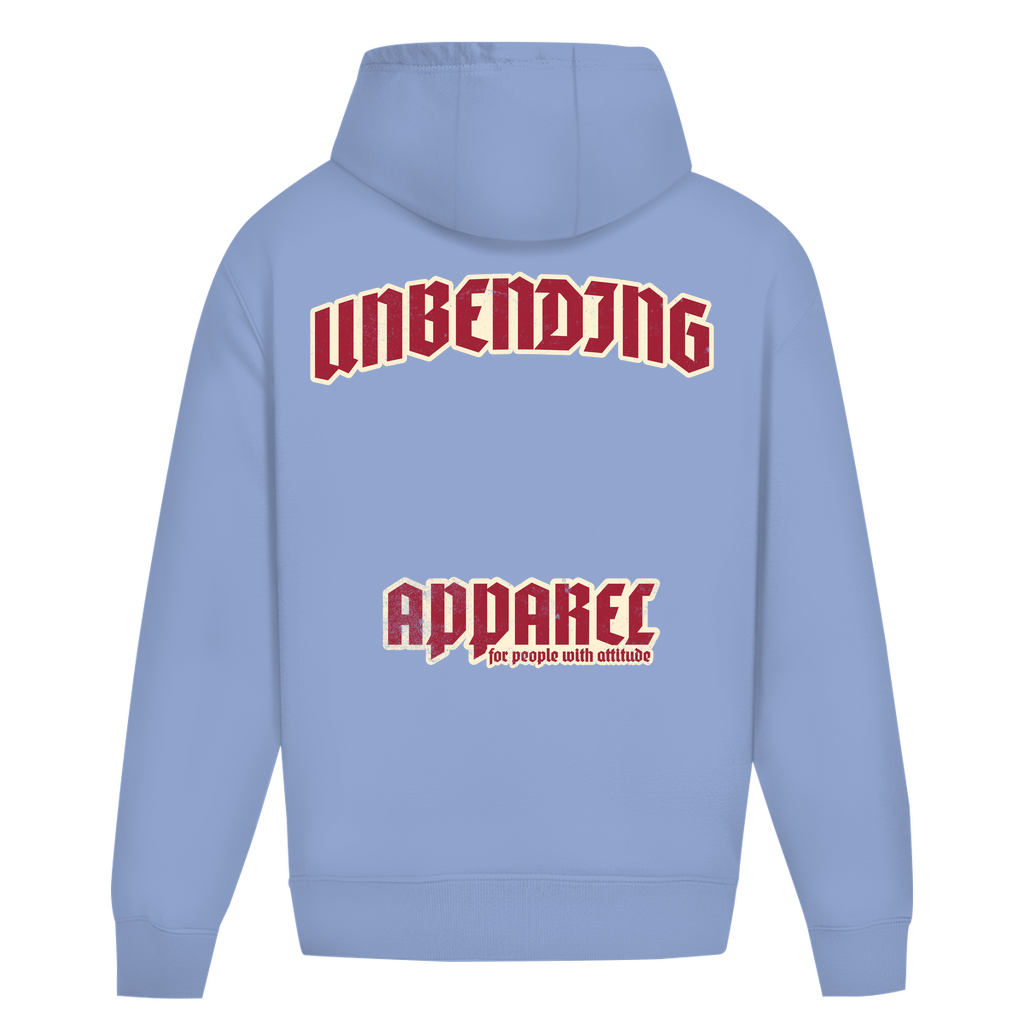 Oversize Hoodie Unisex - For People With Attitude - Rot/beige - Unbending Apparel