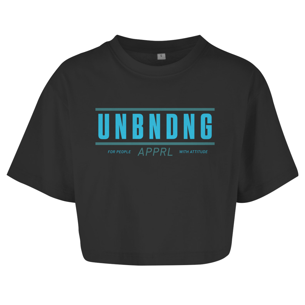 Oversize Crop - Top For People With Attitude - Blau Grün - Unbending Apparel