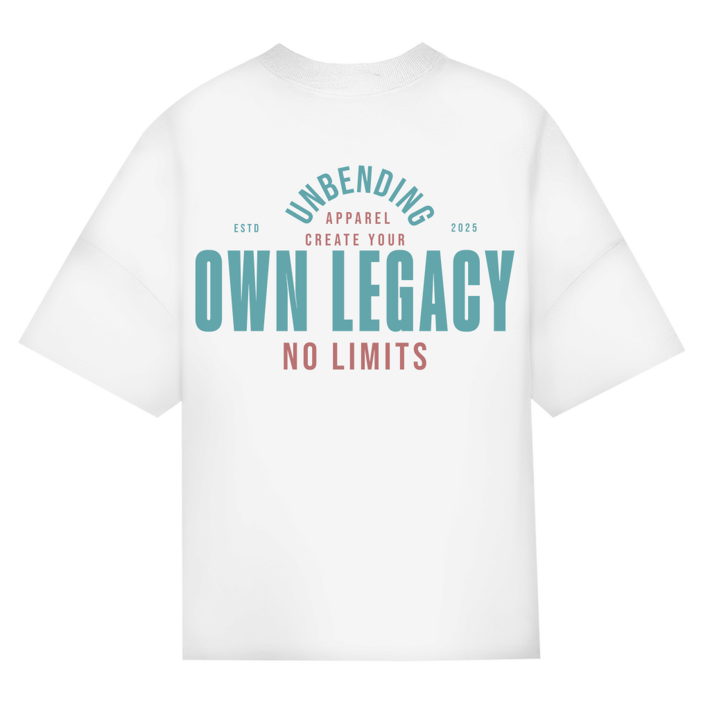 Oversize T-Shirt Unisex - Create Your Own Legacy - Grün - Unbending Apparel
