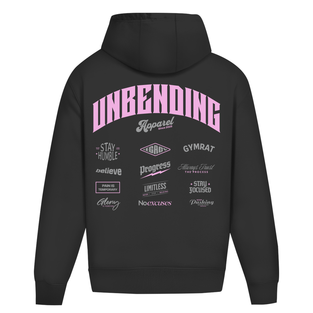 Oversize Hoodie Unisex - Unbending Apparel Collage - Pink-Unbending Apparel