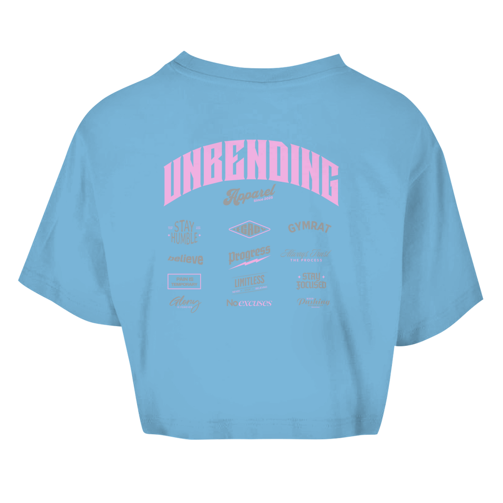 Oversize Crop Top - Unbending Apparel Collage - Pink-Unbending Apparel