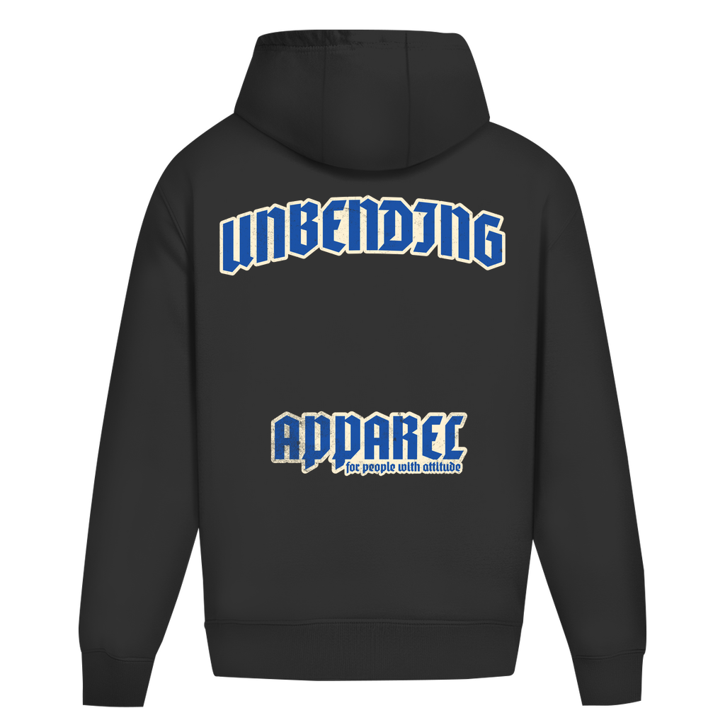 Oversize HoodieUnisex - For People With Attitude - Blau/Beige - Unbending Apparel