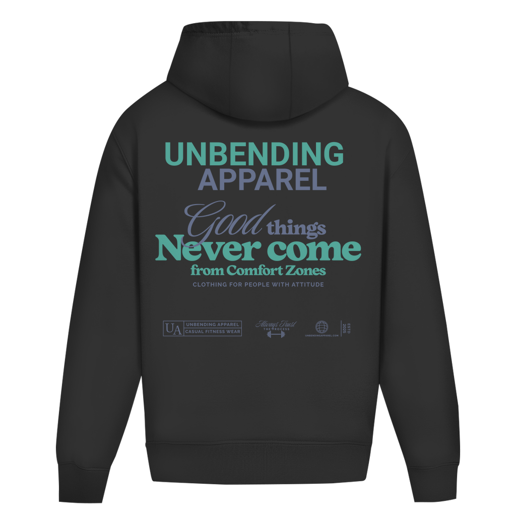 Oversize Hoodie Unisex - Good Things - Grün - Unbending Apparel