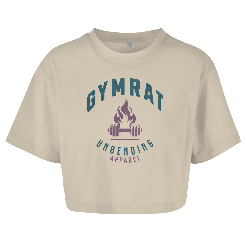 Oversize Crop Top - Gymrat - Grün/Lila - Unbending Apparel