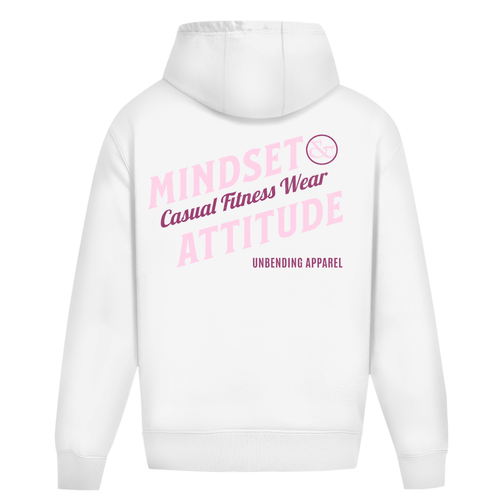 Oversize Hoodie Unisex - Mindset And Attitude - Pink/Lila - Unbending Apparel