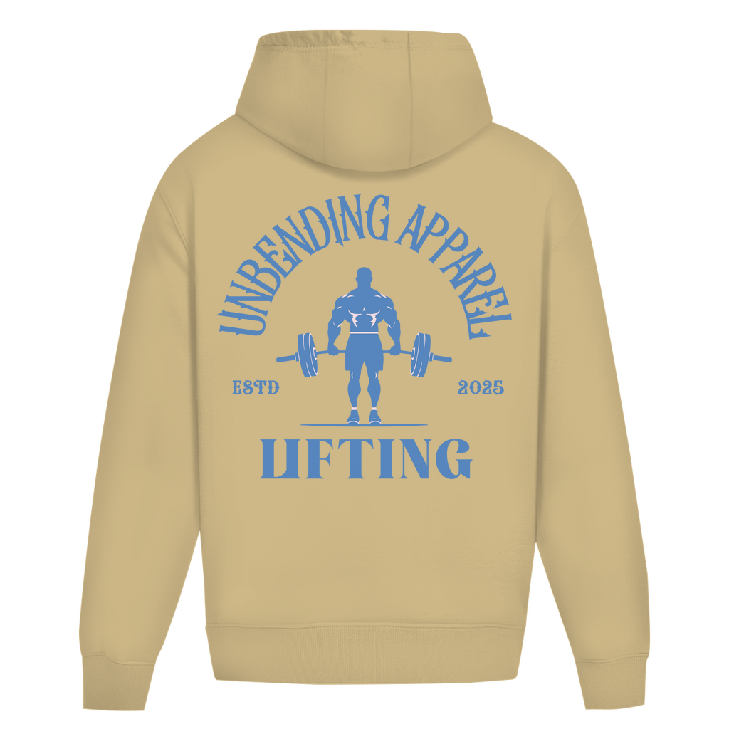Oversize Hoodie Unisex - Lifting - Blau - Unbending Apparel