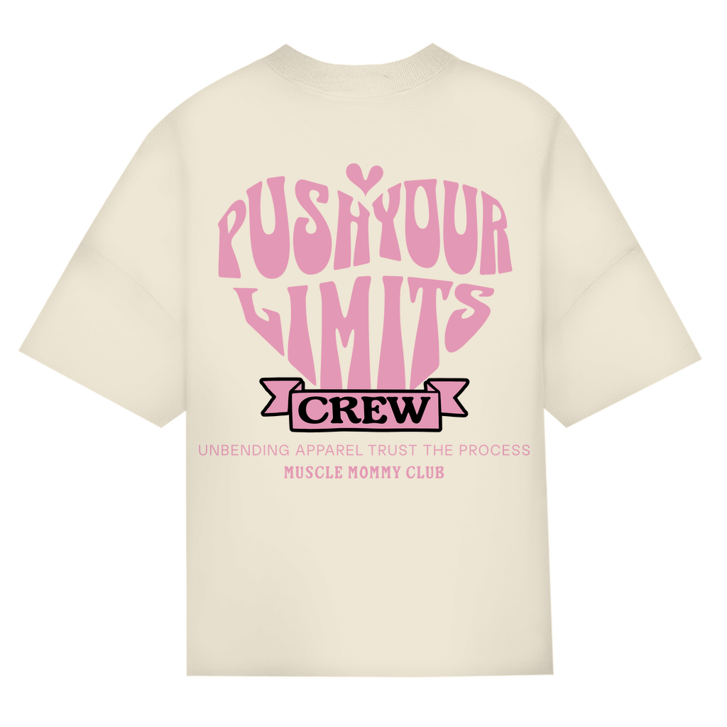 Oversize T-Shirt Girls - Push Your Limits Crew - Unbending Apparel