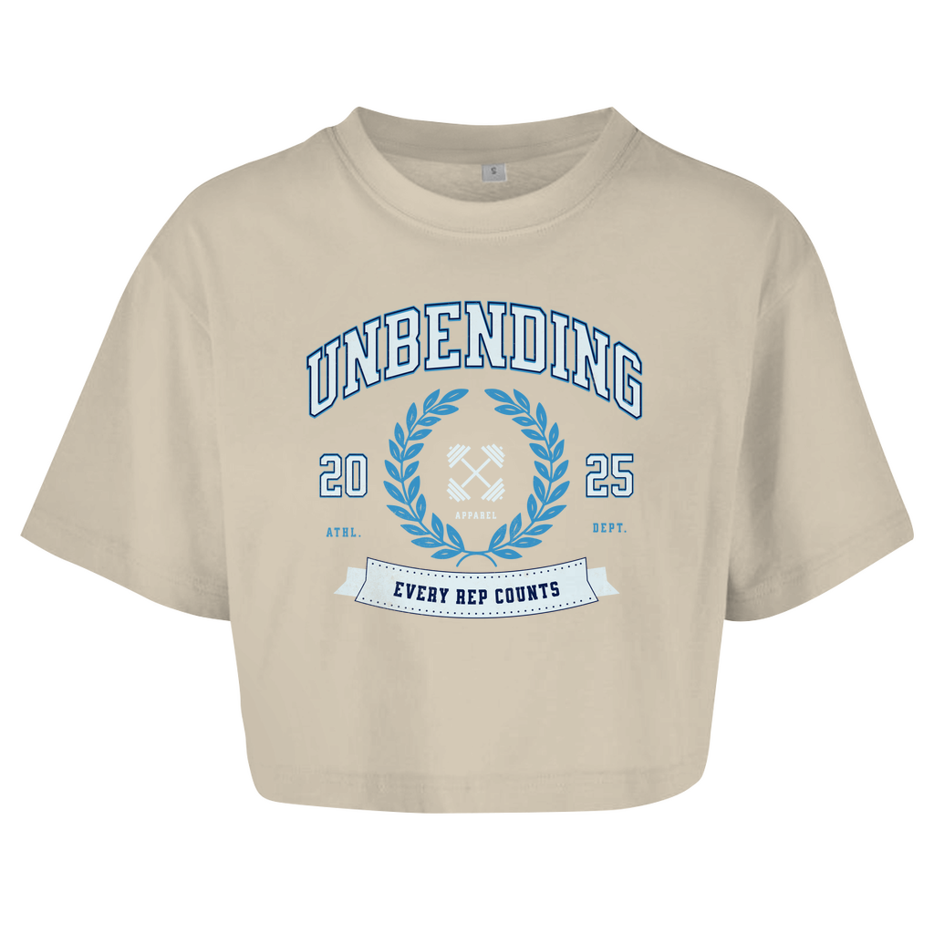 Oversize Crop - Top Every Rep Counts - Blau - Unbending Apparel