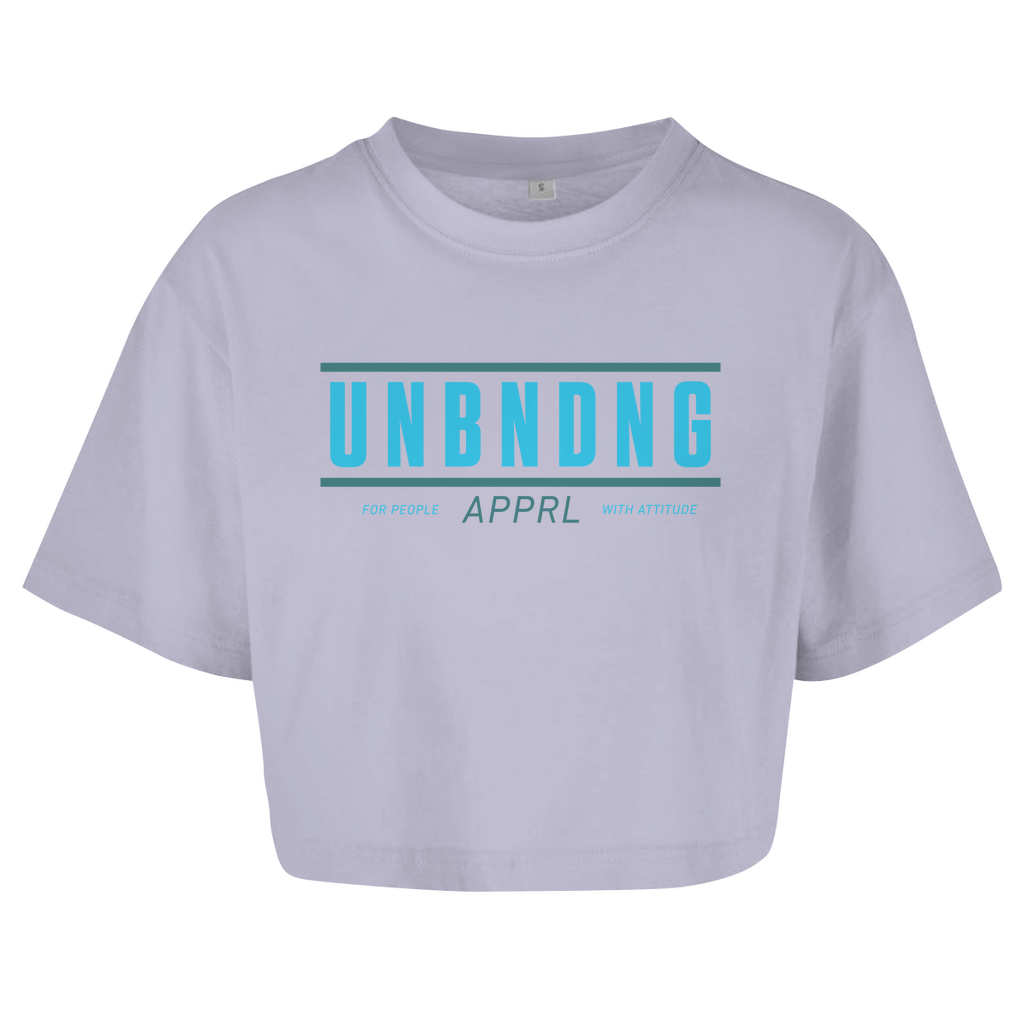 Oversize Crop - Top For People With Attitude - Blau Grün - Unbending Apparel