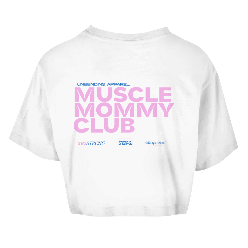 Oversize Crop Top - Muscle Mommy Club - Unbending Apparel