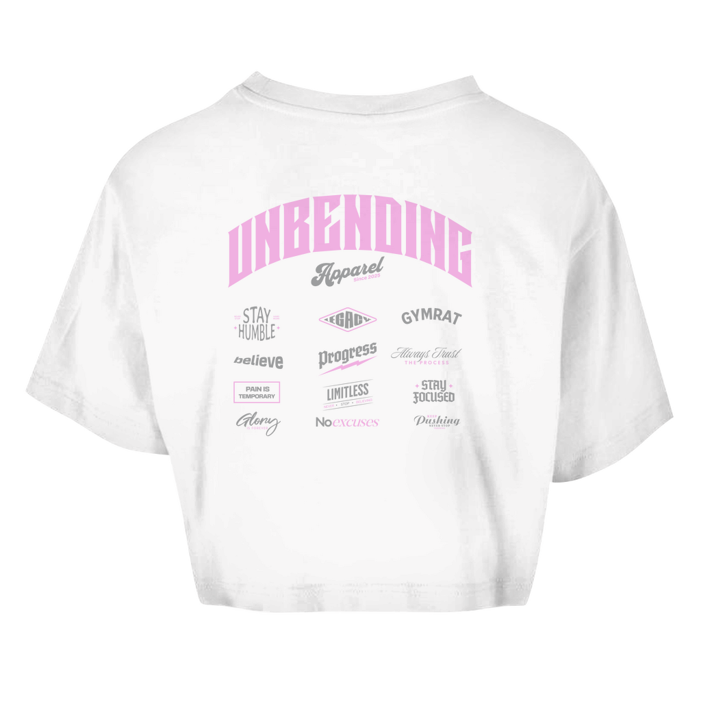 Oversize Crop Top - Unbending Apparel Collage - Pink-Unbending Apparel