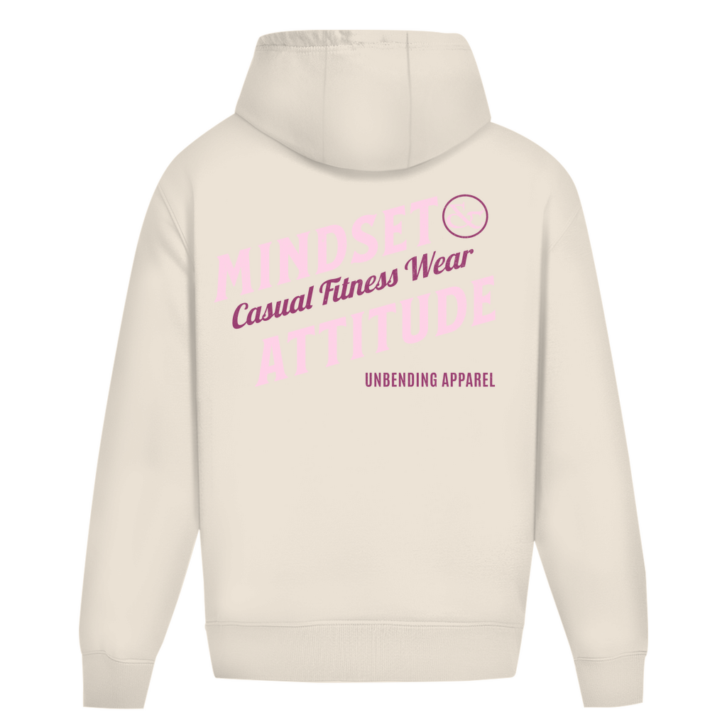 Oversize Hoodie Unisex - Mindset And Attitude - Pink/Lila - Unbending Apparel