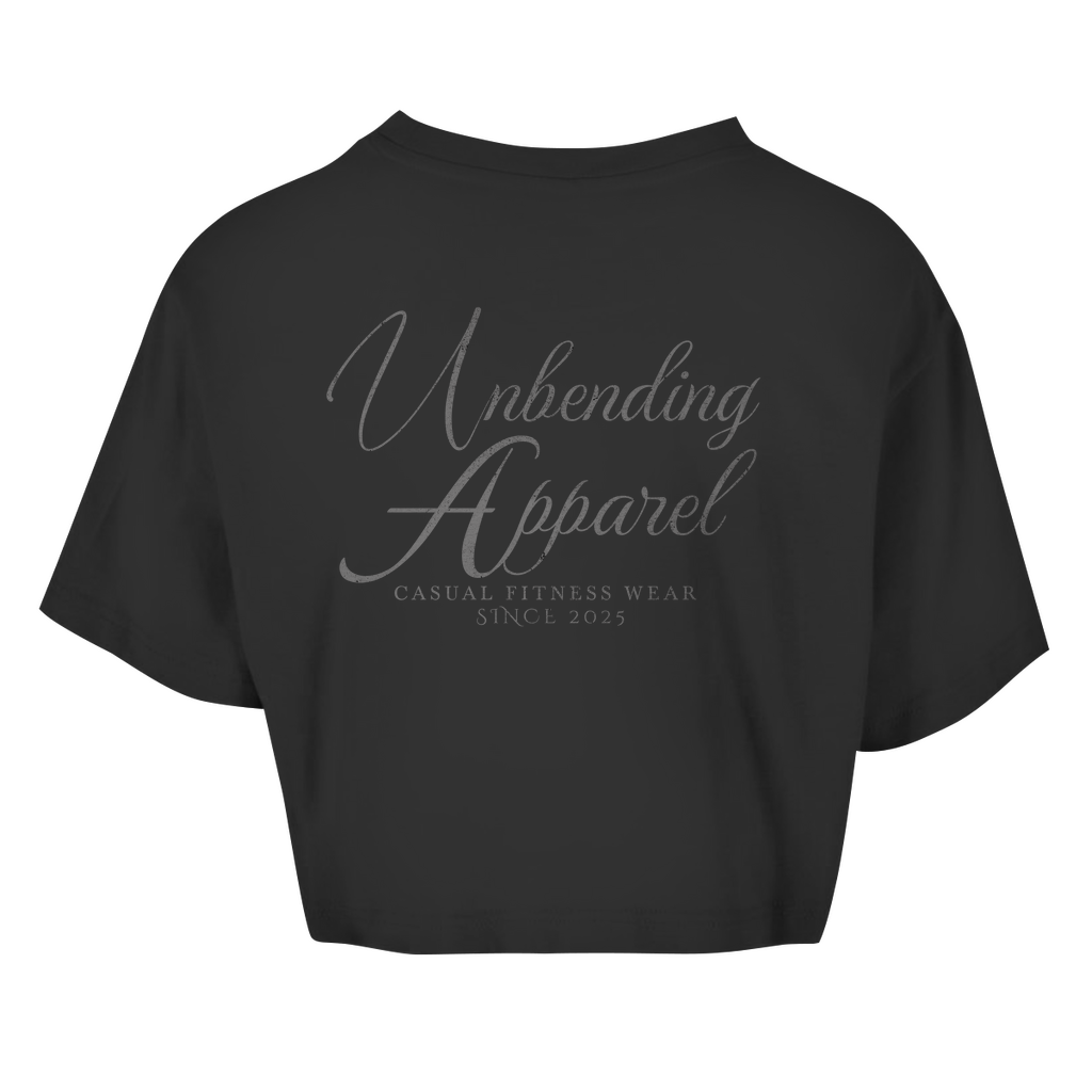 Oversize Crop Top - Casual Fitness Wear - Grau - Unbending Apparel