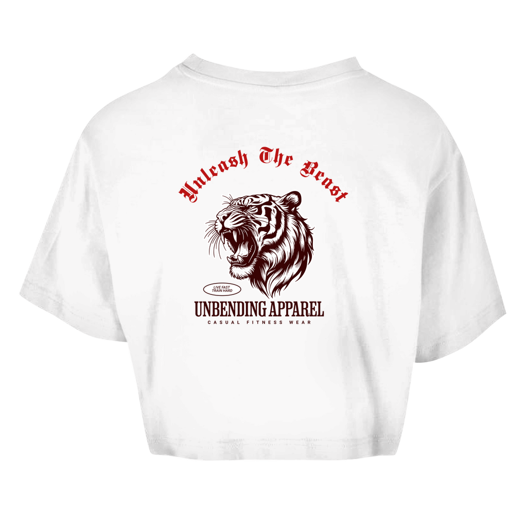 Oversize Crop Top - Unleash The Beast - Unbending Apparel