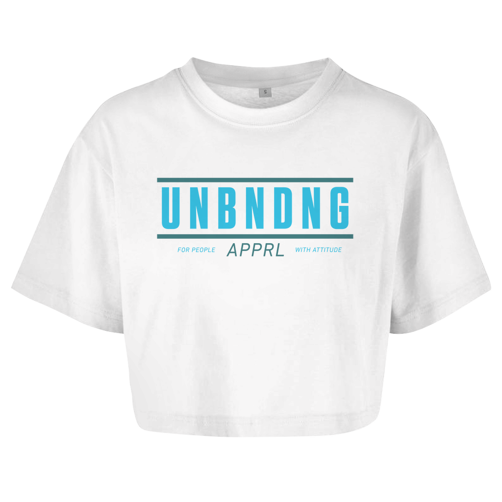 Oversize Crop - Top For People With Attitude - Blau Grün - Unbending Apparel