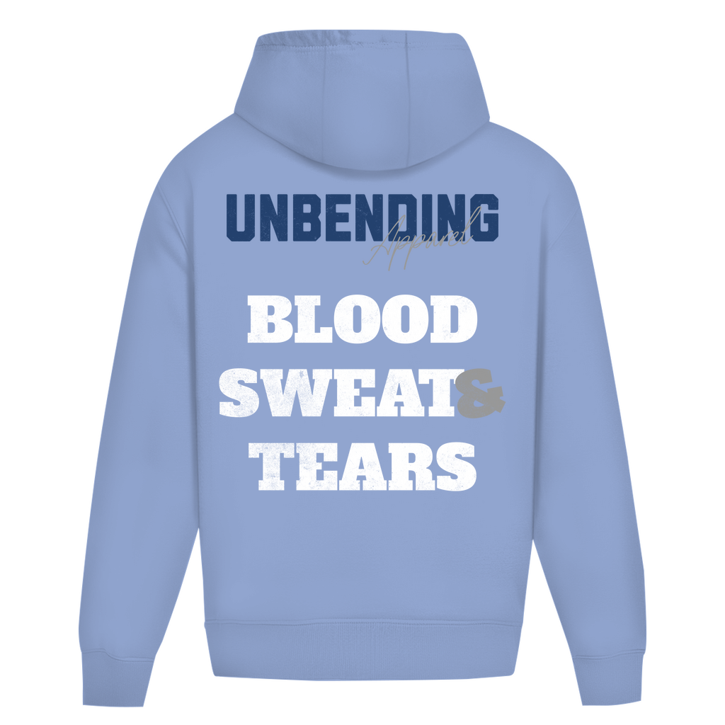 Oversize Hoodie Unisex - Blood Sweat And Tears - Weiß - Unbending Apparel
