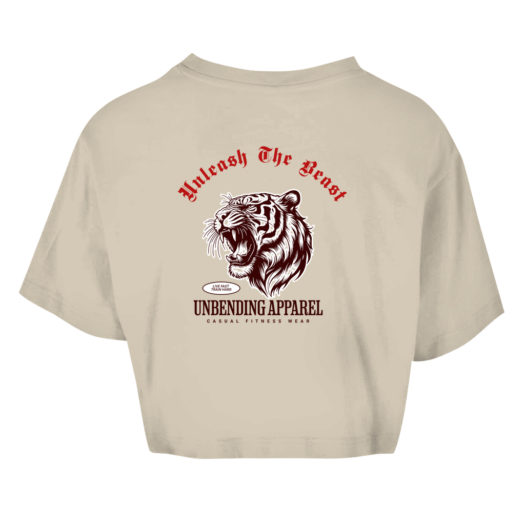 Oversize Crop Top - Unleash The Beast - Unbending Apparel