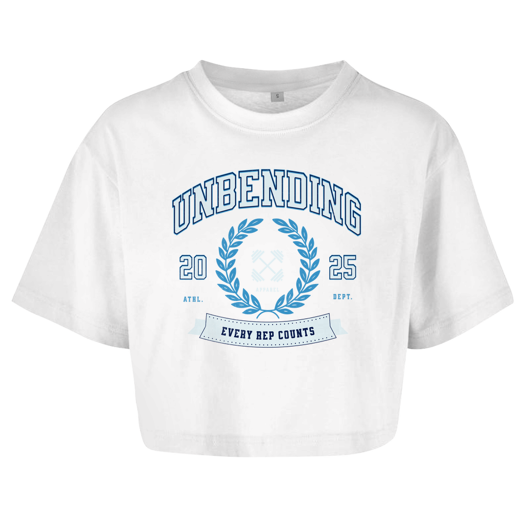 Oversize Crop - Top Every Rep Counts - Blau - Unbending Apparel