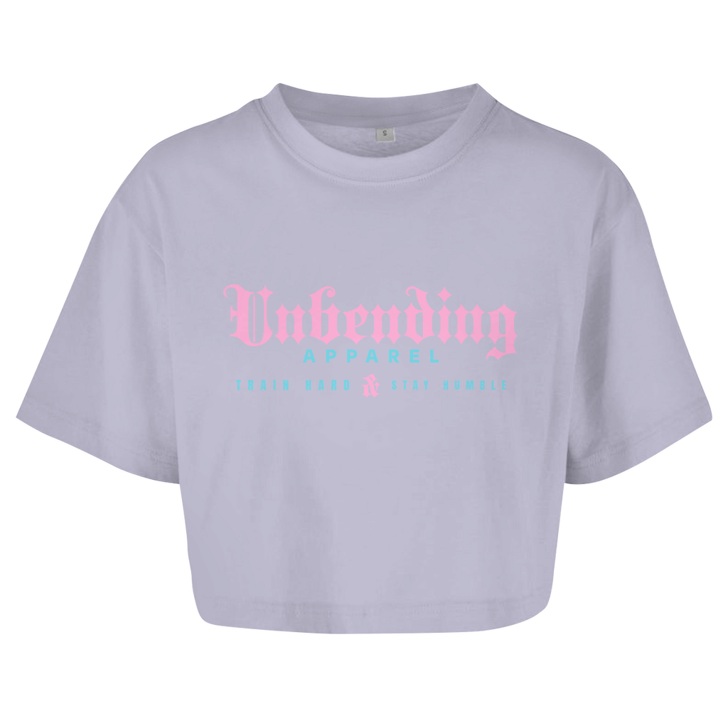 Oversize Crop Top - Train Hard Stay Humble - Unbending Apparel