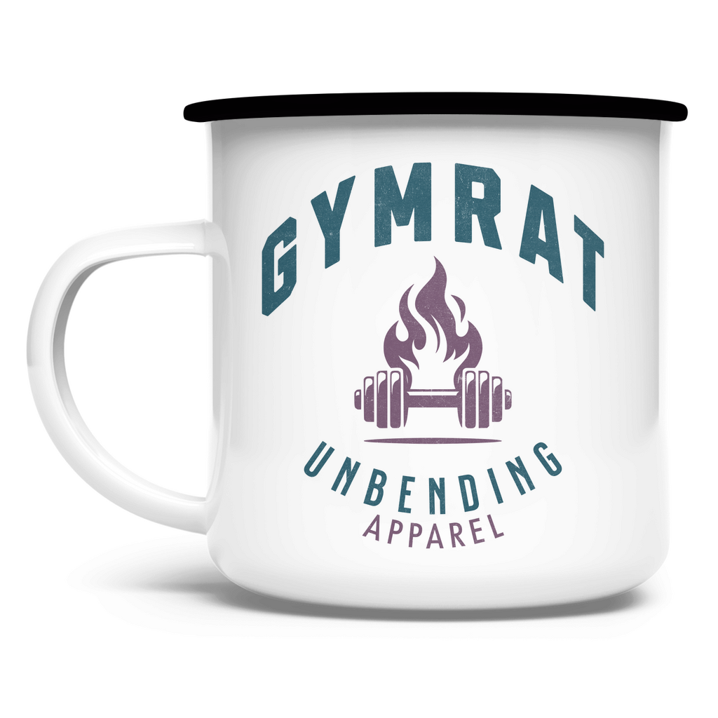 Emaille Tasse - Gymrat - Grün/Lila - Unbending Apparel