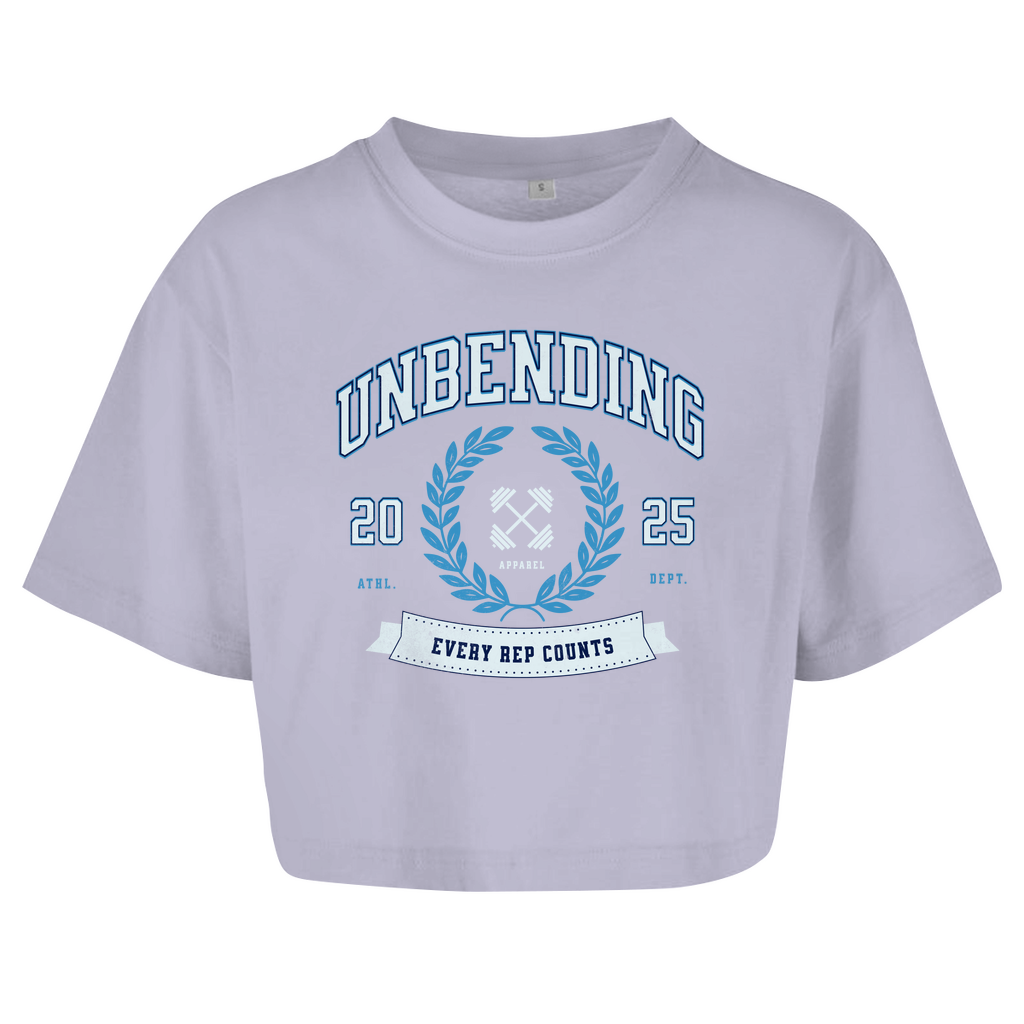 Oversize Crop - Top Every Rep Counts - Blau - Unbending Apparel