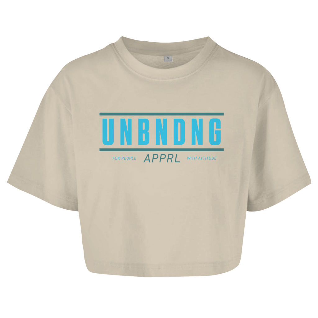 Oversize Crop - Top For People With Attitude - Blau Grün - Unbending Apparel
