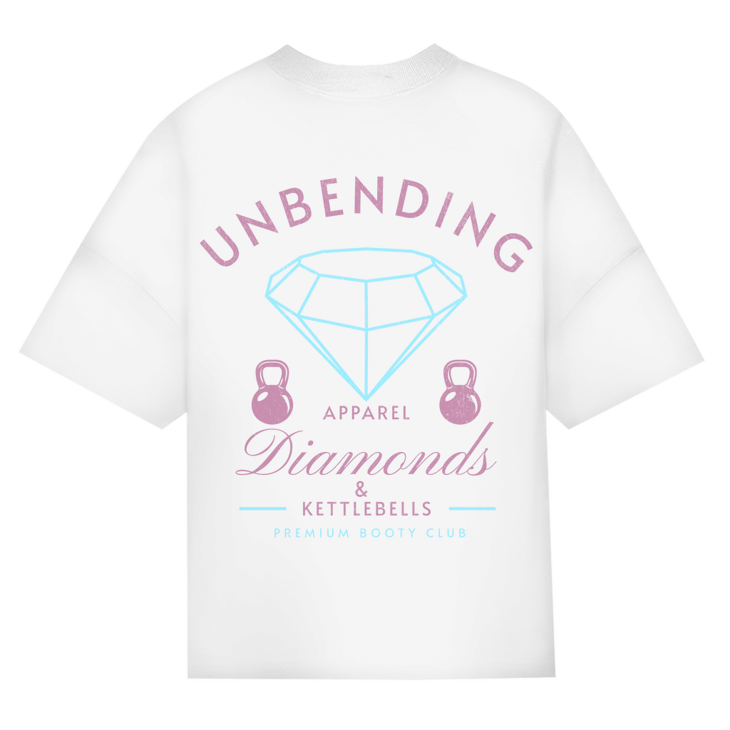 Oversize T-Shirt Girls - Diamonds & Kettleballs - Unbending Apparel
