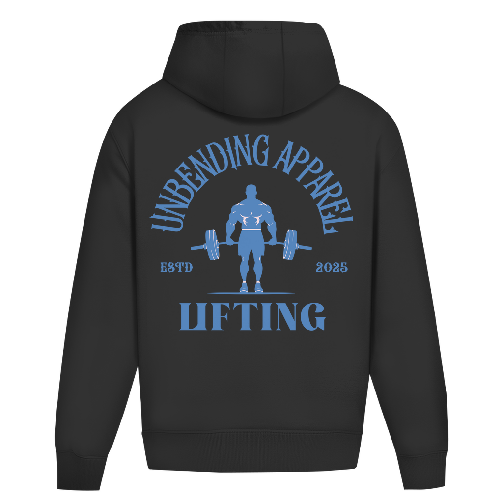 Oversize Hoodie Unisex - Lifting - Blau - Unbending Apparel