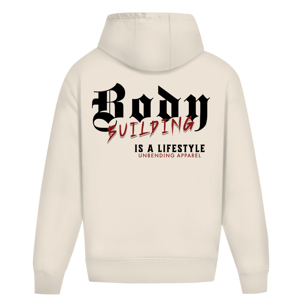 Oversize Hoodie Unisex - Bodybuilding Is A Lifestyle - Rot - Unbending Apparel