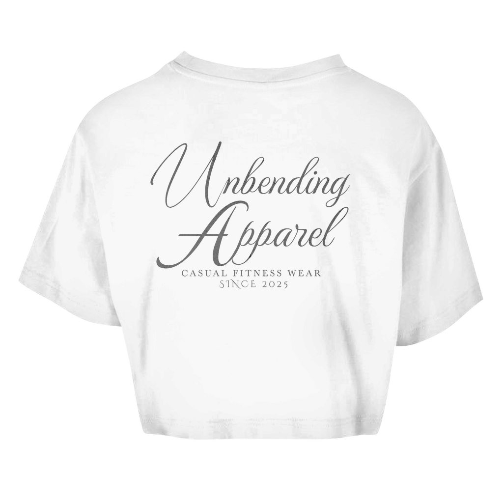 Oversize Crop Top - Casual Fitness Wear - Grau - Unbending Apparel