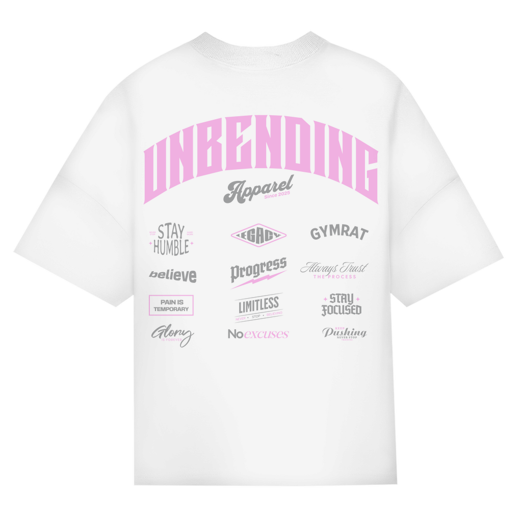 Oversize T-Shirt Girls - Unbending Apparel Collage - Pink-Unbending Apparel