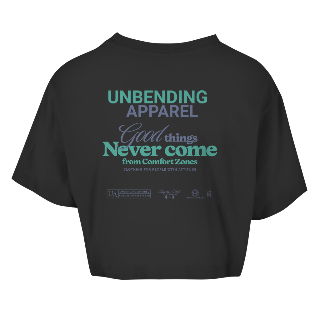 Oversize Crop Top - Good Things - Grün - Unbending Apparel