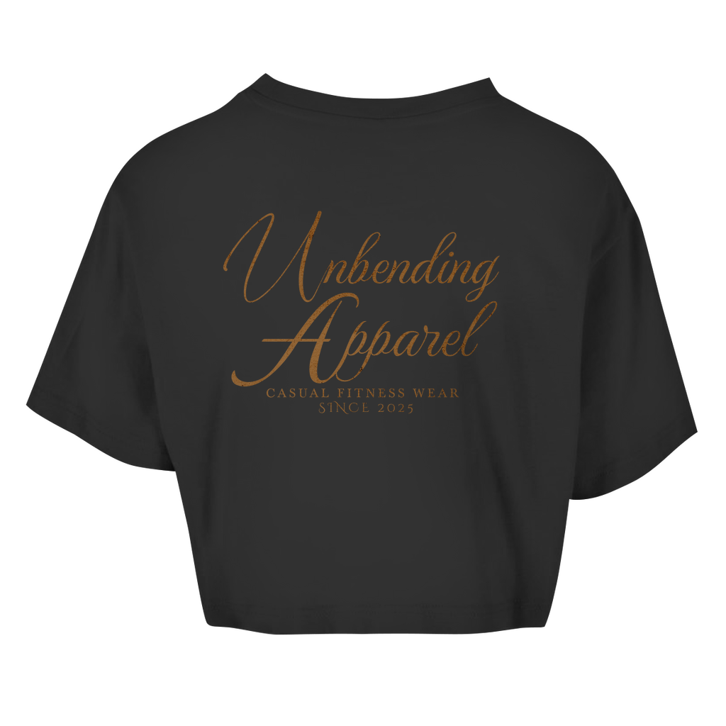 Oversize Crop Top - Casual Fitness Wear - Braun - Unbending Apparel