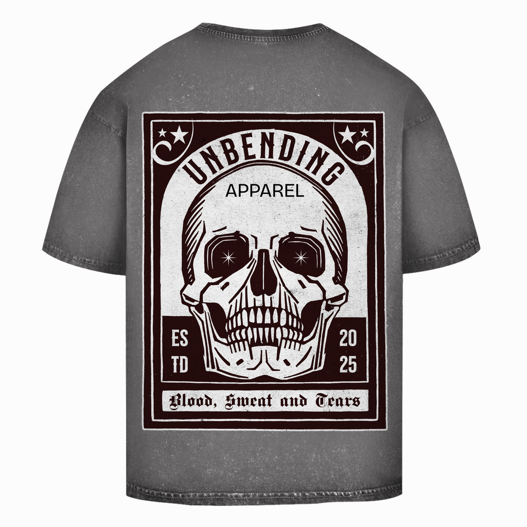 Oversize Washed T-Shirt Unisex - Blood, Sweat & Tears - Unbending Apparel