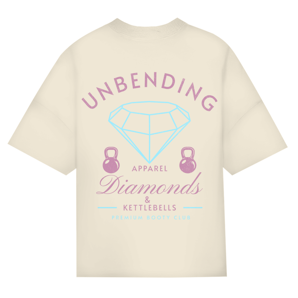 Oversize T-Shirt Girls - Diamonds & Kettleballs - Unbending Apparel