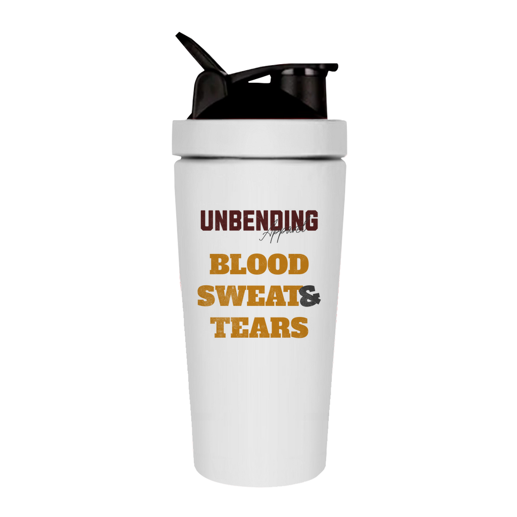 Gym Shaker - Blood Sweat and Tears - Rot/Gelb - Unbending Apparel