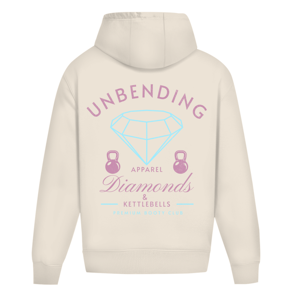 Oversize Hoodie Girls - Diamonds & Kettleballs - Unbending Apparel