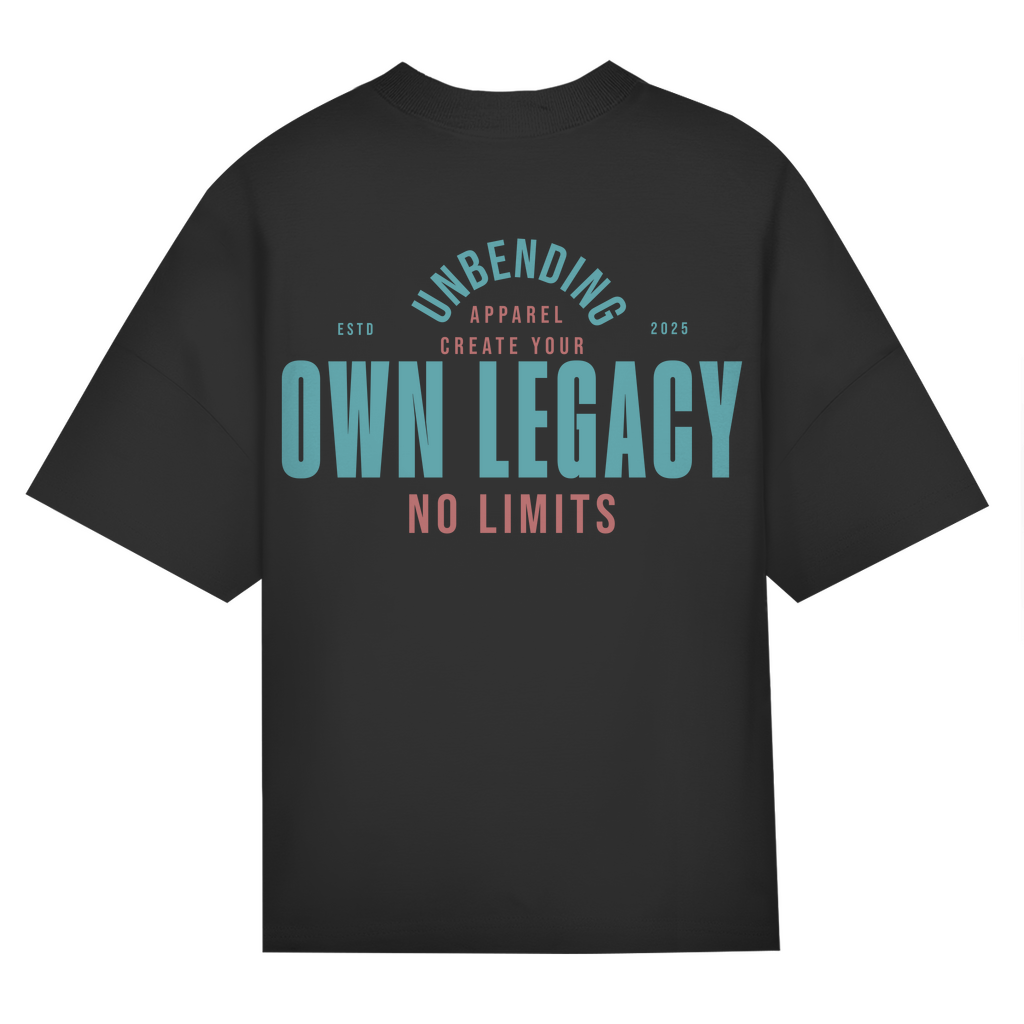 Oversize T-Shirt Unisex - Create Your Own Legacy - Grün - Unbending Apparel