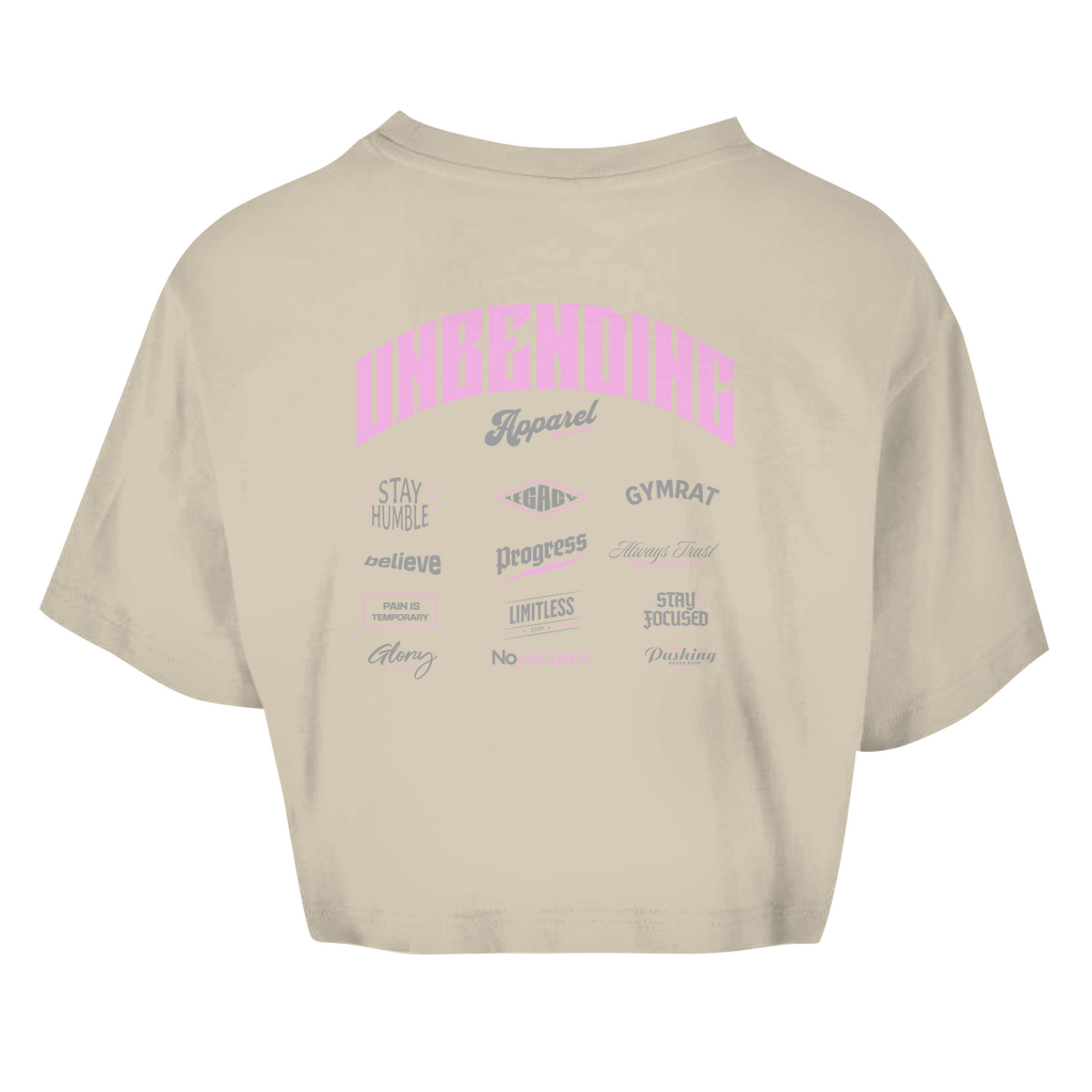 Oversize Crop Top - Unbending Apparel Collage - Pink-Unbending Apparel