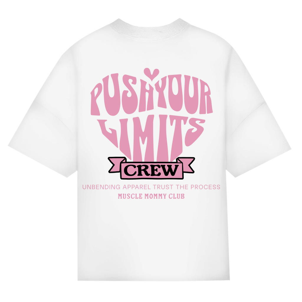 Oversize T-Shirt Girls - Push Your Limits Crew - Unbending Apparel