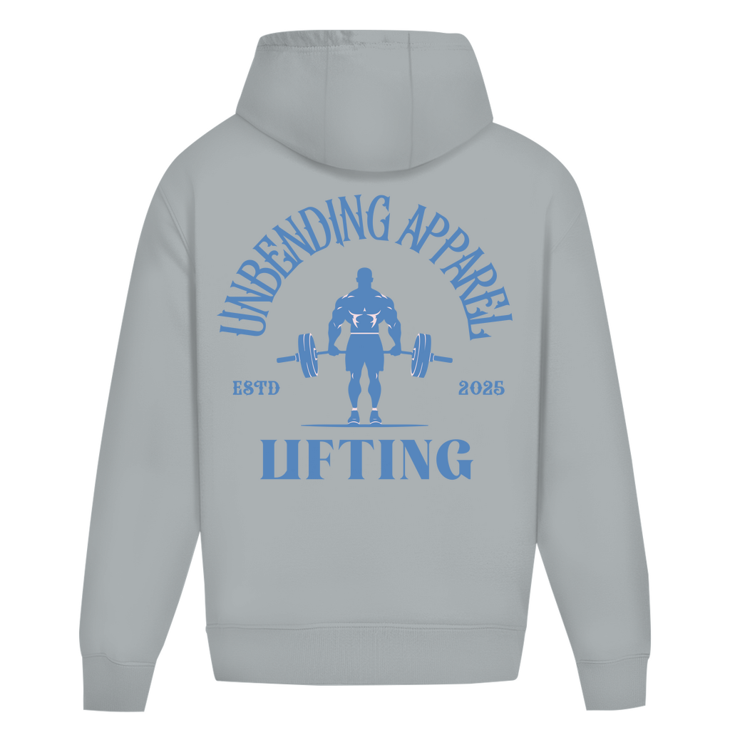 Oversize Hoodie Unisex - Lifting - Blau - Unbending Apparel