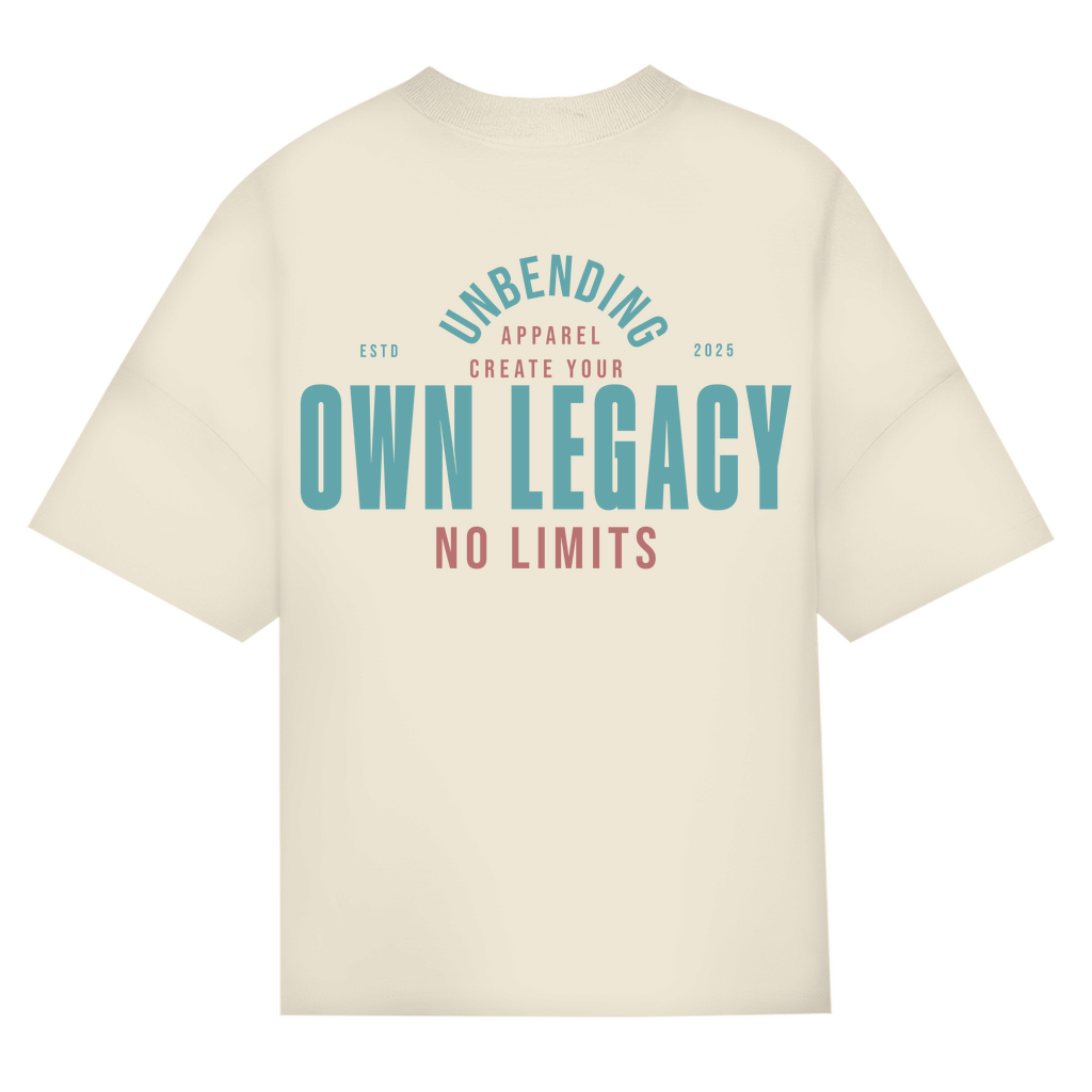 Oversize T-Shirt Unisex - Create Your Own Legacy - Grün - Unbending Apparel
