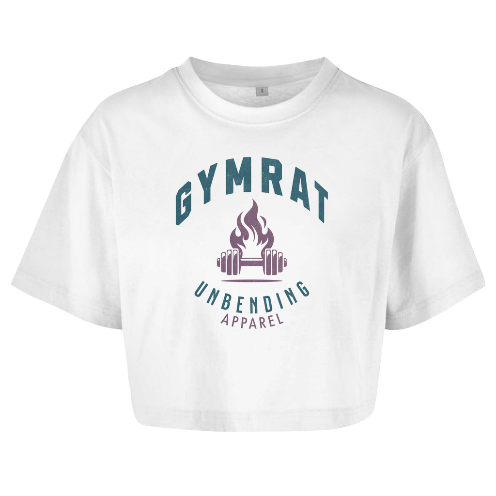 Oversize Crop Top - Gymrat - Grün/Lila - Unbending Apparel