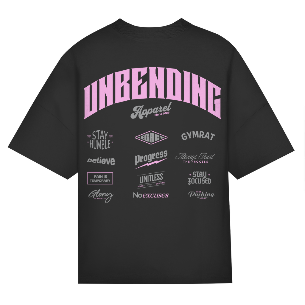 Oversize T-Shirt Girls - Unbending Apparel Collage - Pink-Unbending Apparel