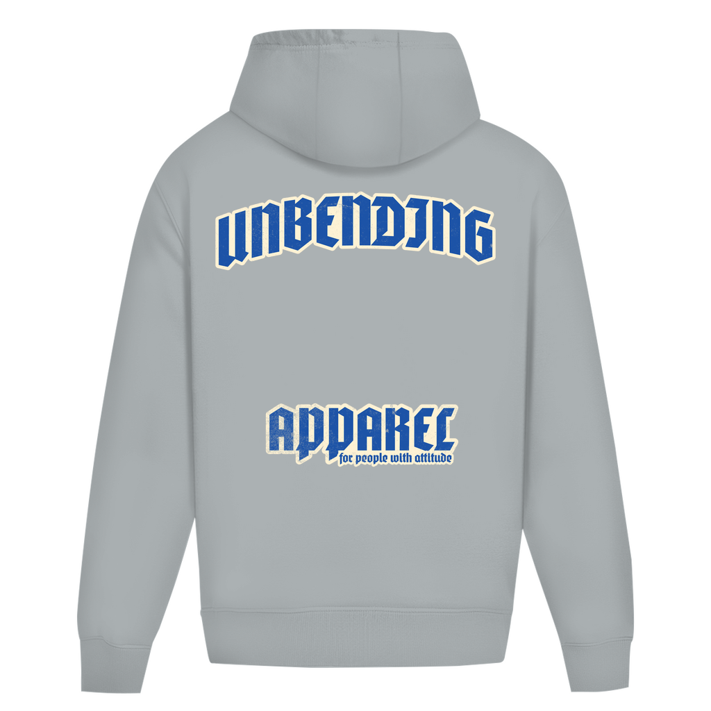 Oversize HoodieUnisex - For People With Attitude - Blau/Beige - Unbending Apparel