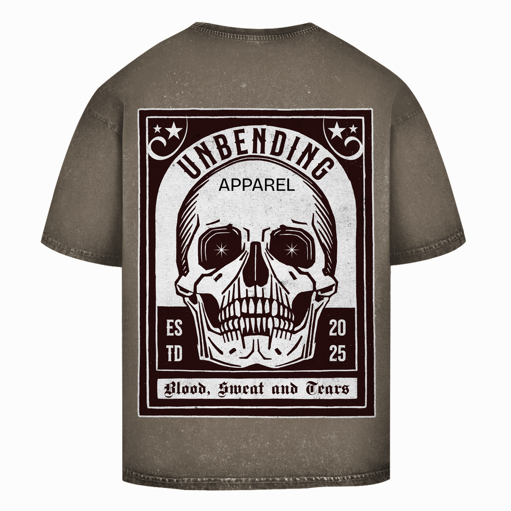 Oversize Washed T-Shirt Unisex - Blood, Sweat & Tears - Unbending Apparel
