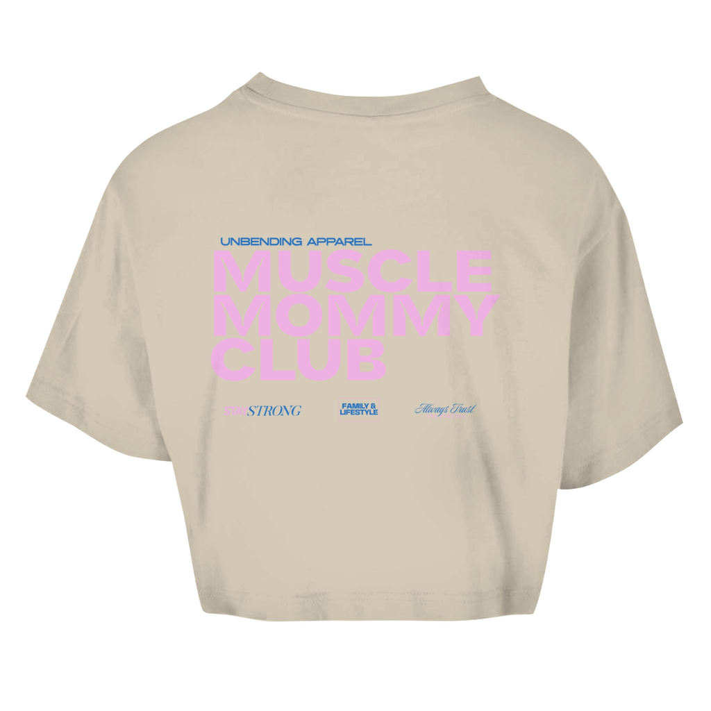 Oversize Crop Top - Muscle Mommy Club - Unbending Apparel