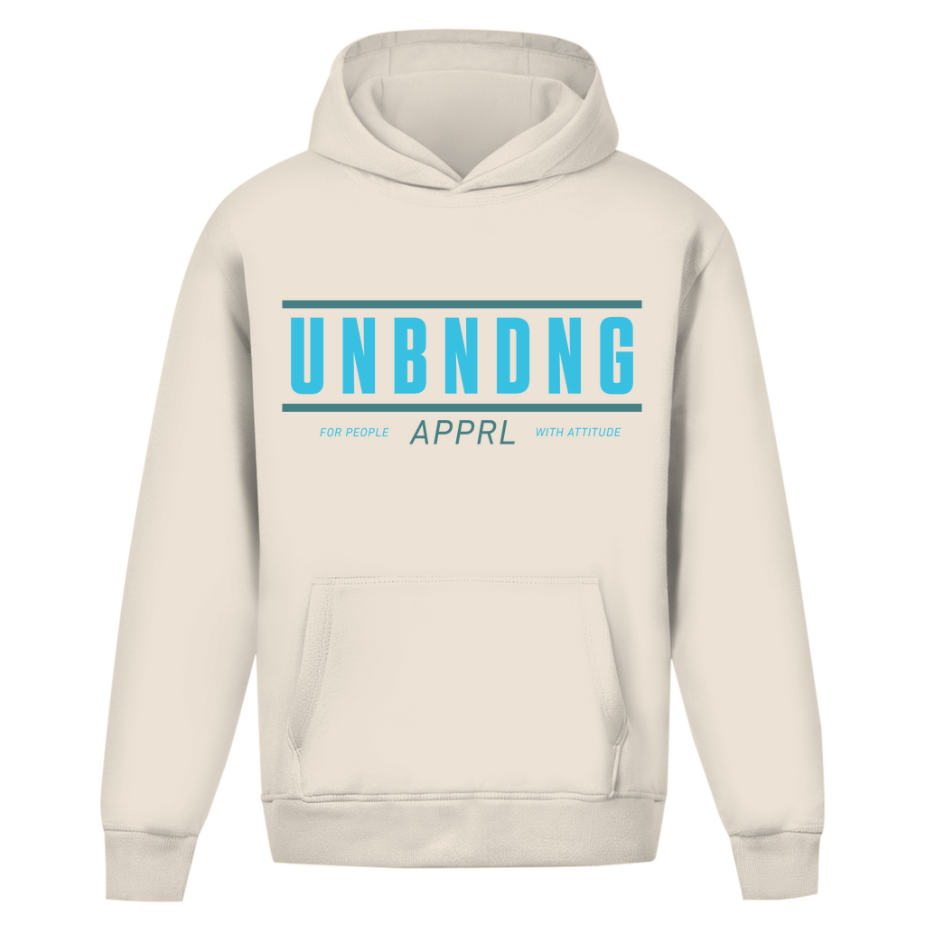 Oversize Hoodie Unisex - For People With Attitude - Blau Grün - Unbending Apparel
