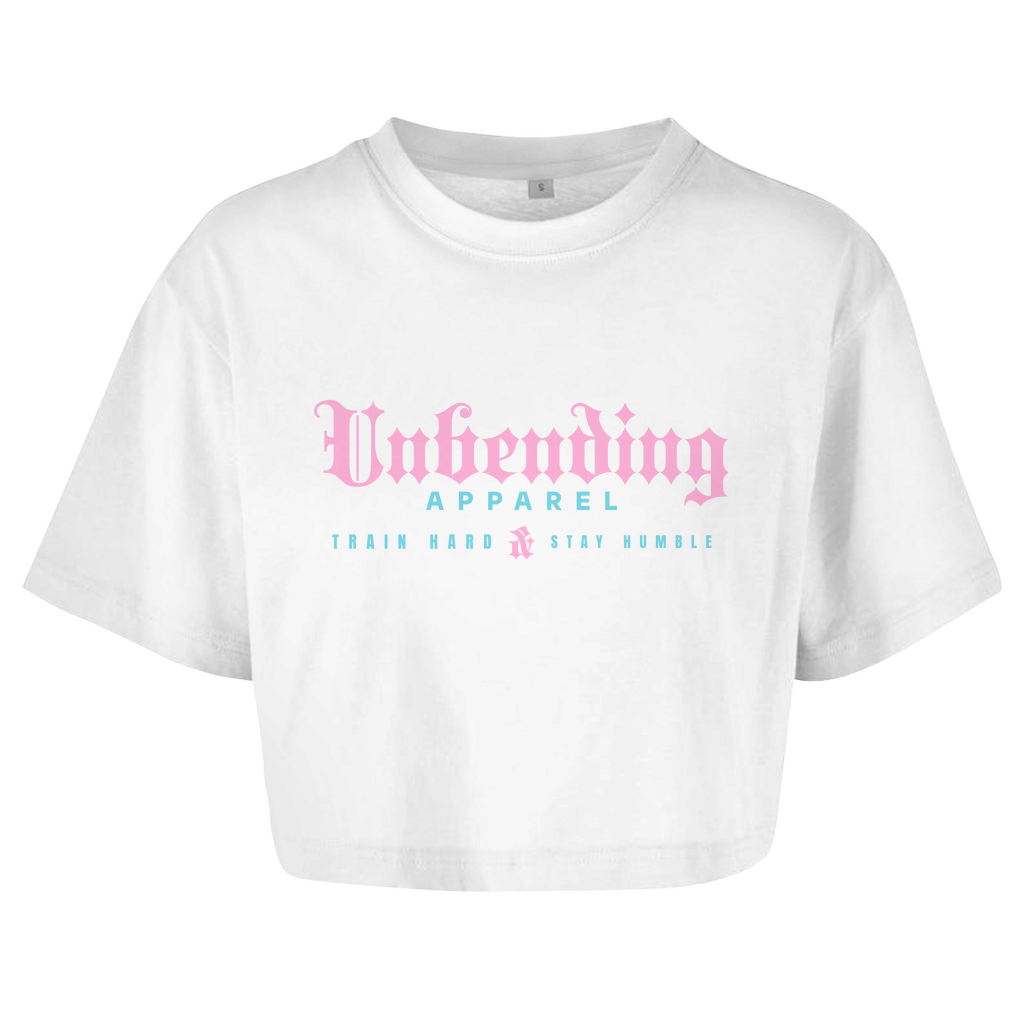 Oversize Crop Top - Train Hard Stay Humble - Unbending Apparel
