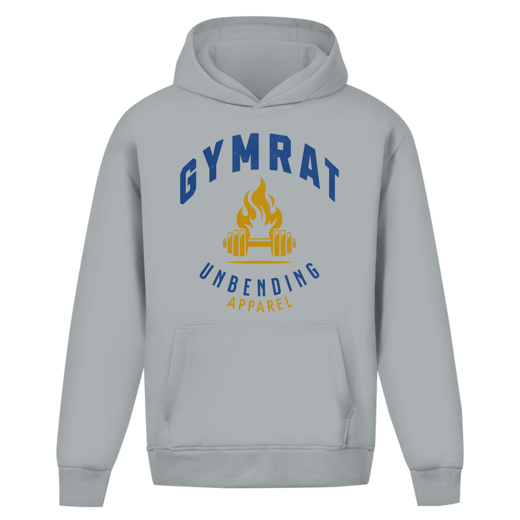 Oversize Hoodie Unisex - Gymrat - Blau/Gelb - Unbending Apparel